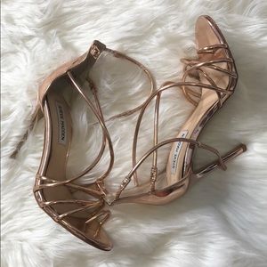 Rose Gold sandal heel